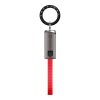 Tactical OODA Loop USB-C-USB-C töltő- és adatkábel, kulcstartó, piros
