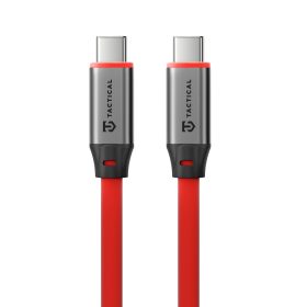   Tactical Fat Man 2.0 USB-C-USB-C töltő- és adatkábel, szilikon, 1m, piros