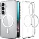 Spigen Ultra Hybrid MagFit Samsung Galaxy S26 tok, Clear White, átlátszó-fehér
