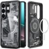 Spigen Ultra Hybrid MagFit Samsung Galaxy S26 Ultra tok, MagSafe, Zero One, átlátszó-fekete
