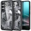 Spigen Ultra Hybrid MagFit Samsung Galaxy S26 Plus tok, MagSafe, Zero One, átlátszó-fekete