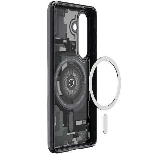 Spigen Ultra Hybrid MagFit Samsung Galaxy S26 tok, MagSafe, Zero One, átlátszó-fekete