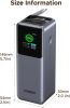 Ugreen PB726 Powerbank / külső akkumulátor, USB-A-2xUSB-C, 20000mAh, 165W, QC+PD, szürke