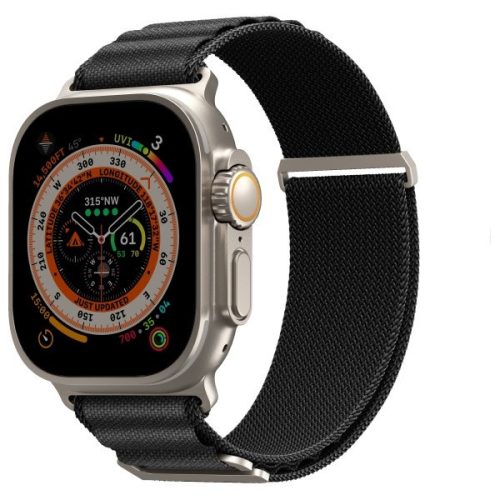 Skinarma Kobu Apple Watch állítható szíj, 49/45/44/42MM, fekete