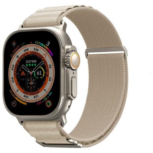 Skinarma Kobu Apple Watch állítható szíj, 49/45/44/42MM, elefántcsont (bézs)