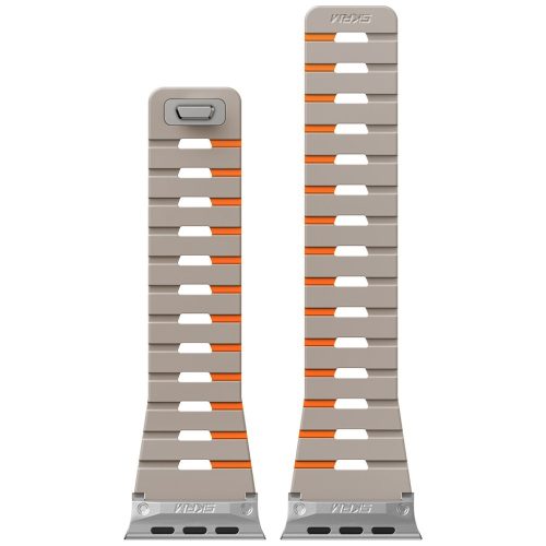 Skinarma Gemini Apple Watch állítható szíj, 49/46/45/44/MM, szürke