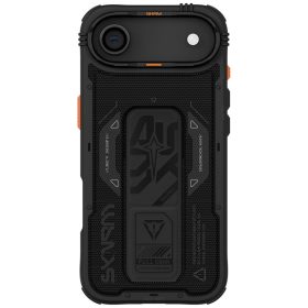   Skinarma Phantom Apple iPhone Air (2025) mágneses tok kitámasztóval, Magsafe kompatibilis, fekete