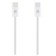 OBAL:ME LongRun USB-C-USB-C töltő-és adatkábel, 60W, 1m, fehér