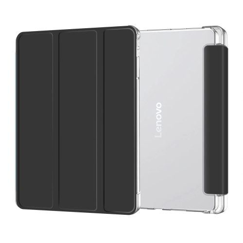 Tech-Protect SC Pen Hybrid Lenovo Idea Tab 11" / K11 2.gen oldalra nyíló, kitámasztható mappa tok, fekete-átlátszó