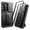 Tech-Protect Kevlar Cam+ Samsung Galaxy S25 FE tok kameravédelemmel, kitámasztóval, megerősített sarokkal, fekete