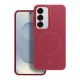 Frame Mag Samsung Galaxy A57 hátlap tok kameravédő peremmel, MagSafe, magenta