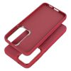 Frame Mag Samsung Galaxy A57 hátlap tok kameravédő peremmel, MagSafe, magenta