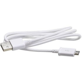 Adatkábel, Samsung, MicroUSB, gyári, fehér