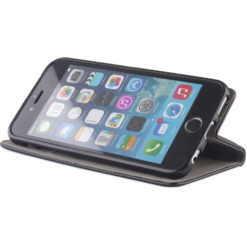 Apple iPhone 11 Pro Max, Oldalra nyíló tok, stand, Smart Magnet, fekete