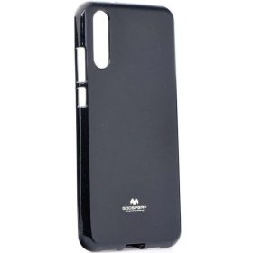   Apple iPhone 12 Pro Max, Szilikon tok, Mercury Goospery, csillámporos, fekete