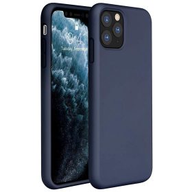   Apple iPhone 11, Szilikon tok, Wooze Liquid Silica Gel, sötétkék