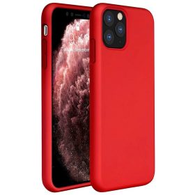   Xiaomi Redmi Note 9 / Redmi 10X 4G, Szilikon tok, Wooze Liquid Silica Gel, piros