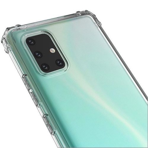 Apple iPhone 12 / 12 Pro, Szilikon tok, légpárnás sarok, Wooze Silicone Armor, átlátszó