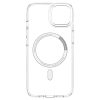 Apple iPhone 13 Mini, Műanyag hátlap védőtok + szilikon keret, Magsafe töltővel kompatibilis, Spigen Ultra Hybrid Mag, átlátszó/fehér
