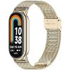 Xiaomi Mi Smart Band 8 / 9, fém pótszíj, milánói stílus, TP MilaneseBand, arany