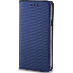   Xiaomi Redmi Note 14 Pro 4G (Global), Oldalra nyíló tok, stand, Smart Magnet, sötétkék