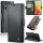 Apple iPhone 13 Pro Max, Oldalra nyíló tok, stand, kártyatartóval, RFID technológiával, Wooze CaseME, fekete