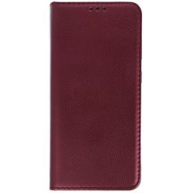   Samsung Galaxy S25 Edge SM-S937, Oldalra nyíló tok, stand, Magnet Book, bordó