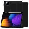 Xiaomi Pad 7 (11.2) / Pad 7 Pro (11.2), mappa tok, közepesen ütésálló, érintőceruza tartó, érintőceruza nélkül, Trifold, TP SC Pen Holder, fekete