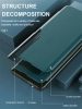 Xiaomi Redmi Turbo 3 / Poco F6, Oldalra nyíló tok, stand, hívás mutatóval, Wooze FashionBook, kék