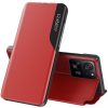 Xiaomi Redmi Turbo 3 / Poco F6, Oldalra nyíló tok, stand, hívás mutatóval, Wooze FashionBook, piros