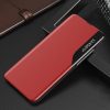 Xiaomi Redmi Turbo 3 / Poco F6, Oldalra nyíló tok, stand, hívás mutatóval, Wooze FashionBook, piros