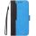 Xiaomi Redmi Turbo 3 / Poco F6, Oldalra nyíló tok, stand, kártyatartóval, kézpánttal, Wooze Colour Wallet, kék