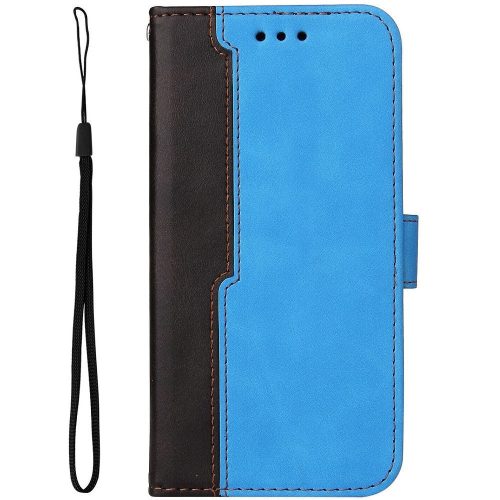 Xiaomi Redmi Turbo 3 / Poco F6, Oldalra nyíló tok, stand, kártyatartóval, kézpánttal, Wooze Colour Wallet, kék