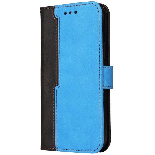 Xiaomi Redmi Turbo 3 / Poco F6, Oldalra nyíló tok, stand, kártyatartóval, kézpánttal, Wooze Colour Wallet, kék