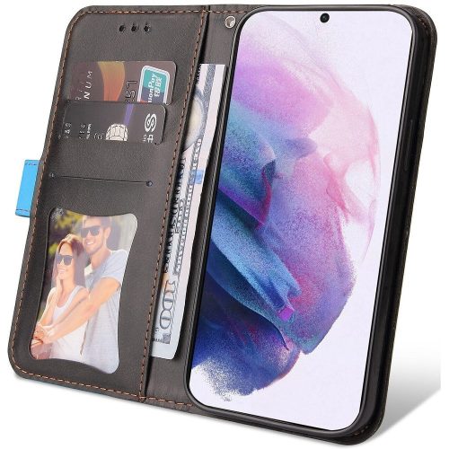 Xiaomi Redmi Turbo 3 / Poco F6, Oldalra nyíló tok, stand, kártyatartóval, kézpánttal, Wooze Colour Wallet, kék
