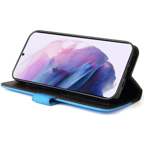 Xiaomi Redmi Turbo 3 / Poco F6, Oldalra nyíló tok, stand, kártyatartóval, kézpánttal, Wooze Colour Wallet, kék