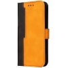Xiaomi Redmi Turbo 3 / Poco F6, Oldalra nyíló tok, stand, kártyatartóval, kézpánttal, Wooze Colour Wallet, narancssárga