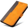 Xiaomi Redmi Turbo 3 / Poco F6, Oldalra nyíló tok, stand, kártyatartóval, kézpánttal, Wooze Colour Wallet, narancssárga