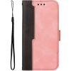 Xiaomi Redmi Turbo 3 / Poco F6, Oldalra nyíló tok, stand, kártyatartóval, kézpánttal, Wooze Colour Wallet, rózsaszín