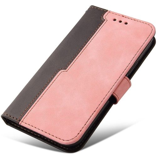 Xiaomi Redmi Turbo 3 / Poco F6, Oldalra nyíló tok, stand, kártyatartóval, kézpánttal, Wooze Colour Wallet, rózsaszín