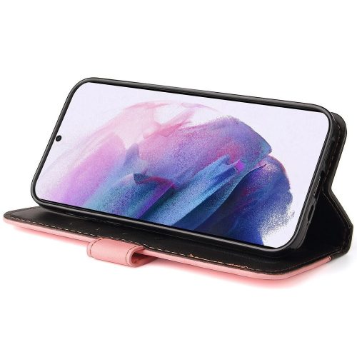 Xiaomi Redmi Turbo 3 / Poco F6, Oldalra nyíló tok, stand, kártyatartóval, kézpánttal, Wooze Colour Wallet, rózsaszín