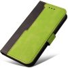 Xiaomi Redmi Turbo 3 / Poco F6, Oldalra nyíló tok, stand, kártyatartóval, kézpánttal, Wooze Colour Wallet, zöld