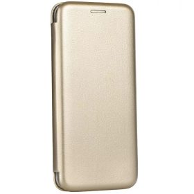   Samsung Galaxy S24 Ultra SM-S928, Oldalra nyíló tok, stand, Forcell Elegance, arany