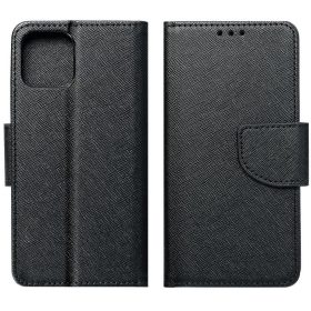   Apple iPhone Air (2025), Oldalra nyíló tok, stand, Fancy Book, fekete
