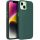 Apple iPhone Air (2025), Szilikon tok, közepesen ütésálló, fémhatású kamera keret, Frame Case, zöld