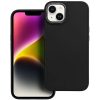 Apple iPhone Air (2025), Szilikon tok, közepesen ütésálló, fémhatású kamera keret, Frame Case, fekete