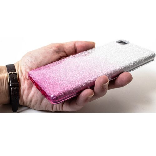 Apple iPhone Air (2025), Szilikon tok, csillogó, Forcell Shining, vörösarany/ezüst