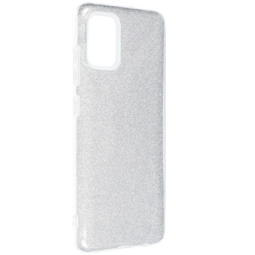 Apple iPhone Air (2025), Szilikon tok, csillogó, Forcell Shining, ezüst