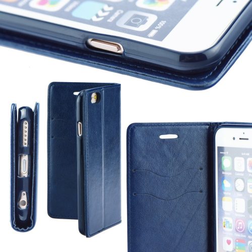 Apple iPhone Air (2025), Oldalra nyíló tok, stand, Magnet Book, sötétkék