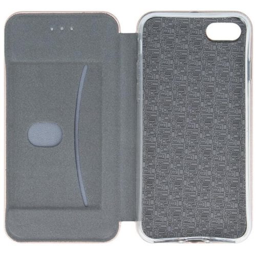 Samsung Galaxy S25 FE SM-S731, Oldalra nyíló tok, stand, Forcell Elegance, vörösarany
